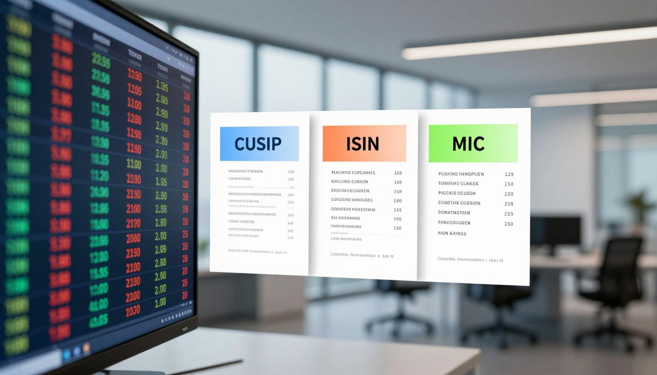 Ticker vs CUSIP vs ISIN vs MIC